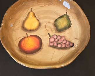 Home Trends Granada Hand Painted Serving Bowl