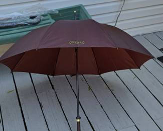 Aramis Brown Faux Snake Skin Pattern Umbrella