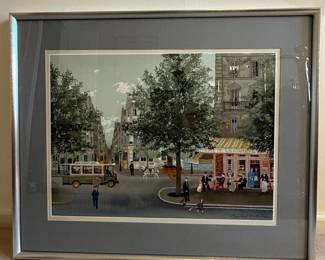 Michel Delacroix Le Cafe de la Comedie Lithograph
