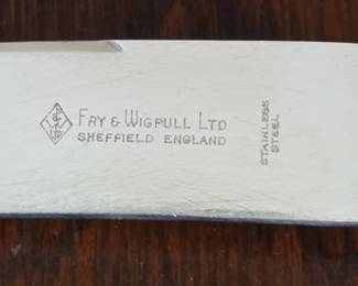 Vintage Fry Wigfull Sheffield Piece Carving Set with Stag Horn Handles Box third image