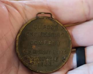 Vintage DuPont Engineering Company Old Hickory Works Employee Photo ID Badge second image