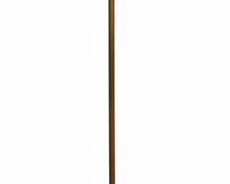 Antique Art Nouveau Torchiere Floor Lamp with Green Art Glass Shade