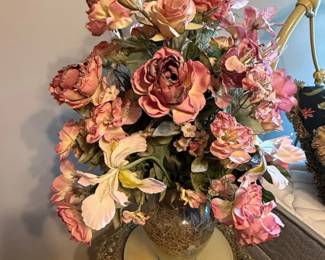 Vintage Michal Negrin Floral Arrangement in Ornate Vase