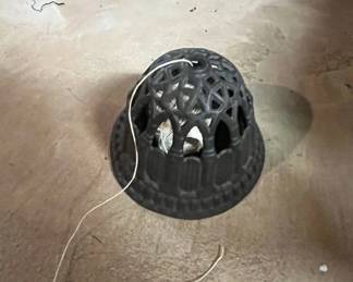 Antique Cast Iron Victorian Era Dome Form String Holder