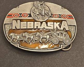 Siskiyou Buckle Co. Nebraska Stagecoach Belt Buckle