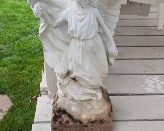 Angel and Child Garden Statue
