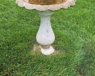 Concrete Pedestal Bird Bath