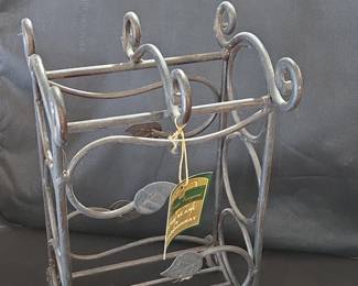Antique Wine Leaf Rack