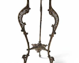 Victorian Gilt Metal and Onyx Pedestal Stand
