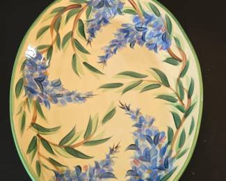 Gail Pittman HandPainted Wisteria Plate