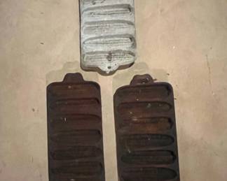 Set of Cast Iron Corn Stick Pans