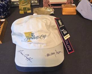 The Presidents Cup Autographed Golf Cap Gary Player