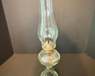 Glass Oil Lamp with Made in Portugal and F.A.R.S. Markings