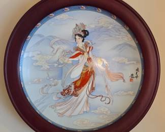 Imperial Jingdezhen Porcelain Plate Lady of the Moon by Jiang XueBing