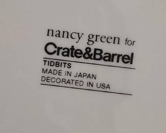 Nancy Green for Crate Barrel Tidbits Appetizer Plates second image