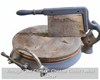 Vintage The Climax Cheese Cutter or Meat Slicer