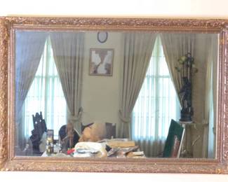 Ornate Gilt Wood Framed Mirror