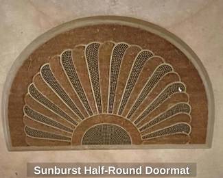 Sunburst HalfRound Doormat