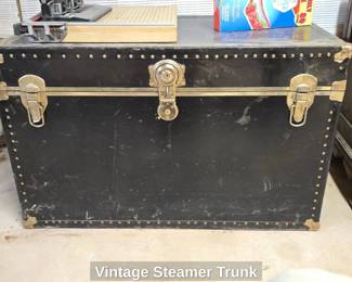 Vintage Steamer Trunk second image
