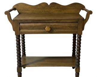 Vintage BobbinLeg Washstand with Gallery Back