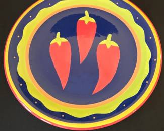 Summer Living Chili Decorative Plate
