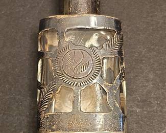 Vintage Mexican Sterling Silver Perfume Bottle