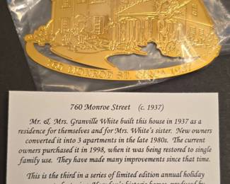 Herndon Historic Homes Ornament Monroe Street c. 1937