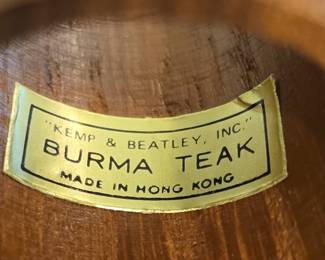 Kemp Beatley Burma Teak Napkin Rings Set of second image
