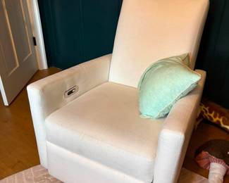 Pottery Barn Electric Swivel Glider Chair