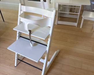 Tripp Trap Chair, kid table and chairs