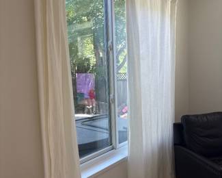 Pottery Barn Curtains and rods