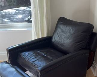 Pottery Barn Tyler Square Arm Leather Recliner