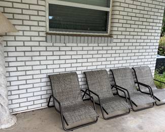 Great beach chairs, MCM floor lamp