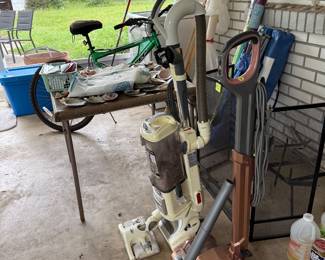 Vacuums, fireplace related items, etc