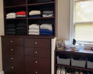 Custom built ins. Various pieces and hanging built ins. Cherrywood 