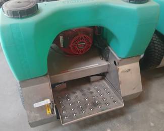 Turfware TR460 commercial stand-on spreader