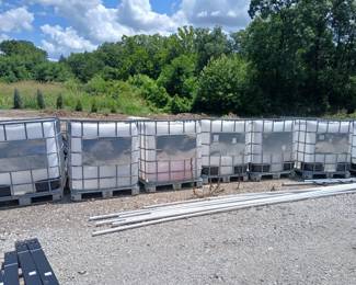 Water container tops cutout for storage