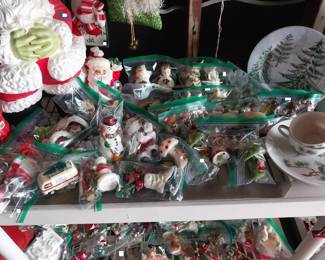 950s pixy, Rudolph, mice, angles, ornaments, vintage Christmas