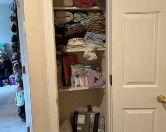 Linens, beach towels, curtains