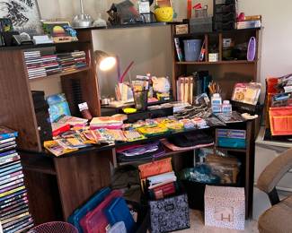 Office supplies, desk, school/dorm supplies, 