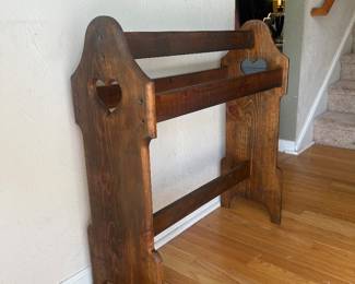Quilt Rack with Heart