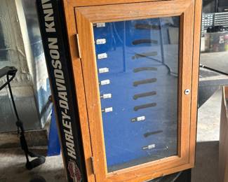 Harley Davidson retail knife display 