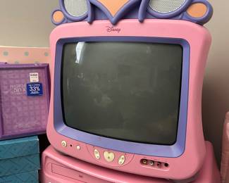 Disney Princess 13” TV with DVD/VHS Combo (includes remotes and original user guides!)