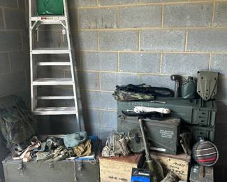Ladder, army surplus 