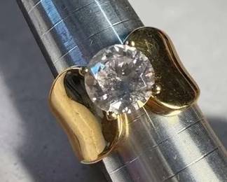 Sterling Solitaire Ring