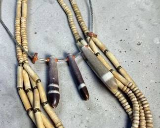 Hairpipe Bead Sea Urchin Bead Necklaces