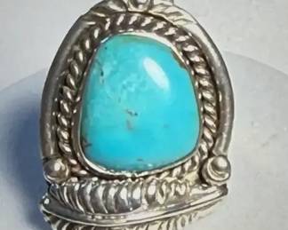 Navajo Style Turquoise Ring