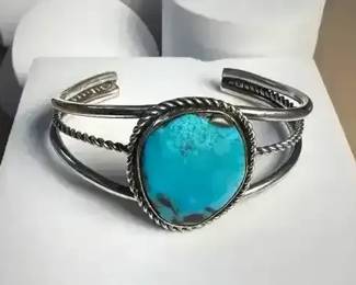 Turquoise Sterling Cuff Bracelet