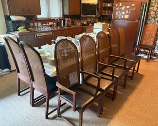 Mid Century Modern Dining Room Chair Set (2 Armchairs, 10 Chairs Total)