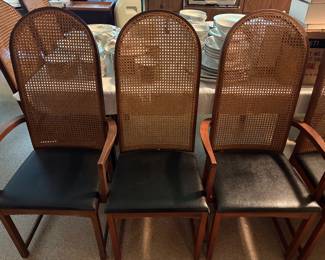 Mid Century Modern Dining Room Chair Set (2 Armchairs, 10 Chairs Total)